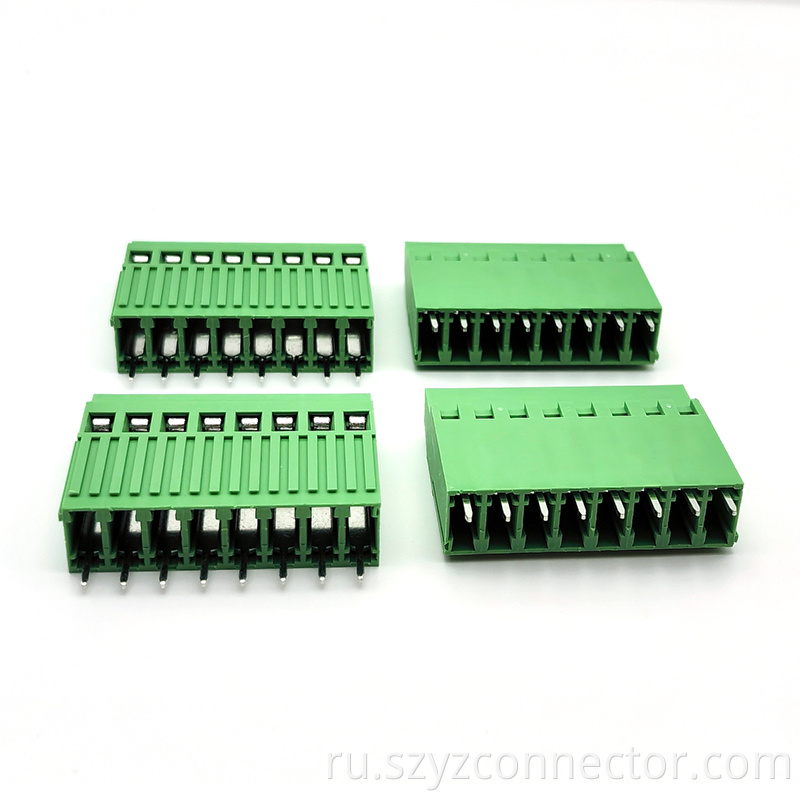 Тип винта клеммной колодки зеленый Terminal block screw type green